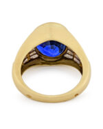 3 Carat Oval Statement | Royal Blue Sapphire | 14K White Gold | Effortless Elegance - Image 5