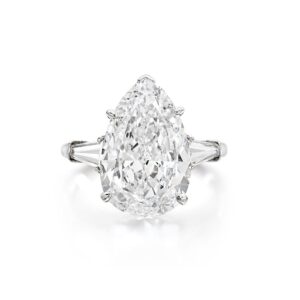 3 Carat Pear Statement | Type IIa | Brilliant White / D color | FL/IF | 14K White Gold