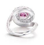 3 Carat Round Brilliant Statement | Royal Blue Sapphire | 14K White Gold | Modern Nobility - Image 3