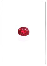 3 Carat Round Brilliant Statement | Ruby Red | 14K White Gold | Quiet Power | High Jewellery - Image 4