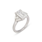 3 Carat Emerald-cut Statement | FL/IF | 14K White Gold | Crystal-Clear Grandeur - Image 2