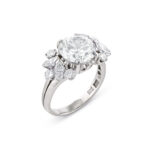 3 Carat Round Brilliant Statement | Brilliant White | 14K White Gold | Everyday Royalty