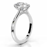 3 Carat Heart Shape Statement | Brilliant White / D color | FL/IF | 14K White Gold - Image 4