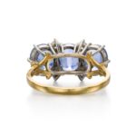 3 Carat Round Brilliant Statement | Royal Blue Sapphire | 14K White Gold - Image 3