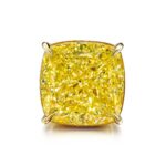 30 Carat Cushion Statement | Fancy Yellow | 14K White Gold | Rare Fancy-Color Splendour