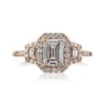 2.5 Carat Emerald Diamond Ring | 14K White Gold | A Classic Statement