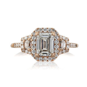 2.5 Carat Emerald Diamond Ring | 14K White Gold | A Classic Statement