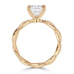 2.5 Carat Radiant Diamond Ring | Brilliant White | 14K White Gold | Effortless Elegance - Image 3