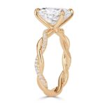 2.5 Carat Radiant Diamond Ring | Brilliant White | 14K White Gold | Effortless Elegance - Image 4