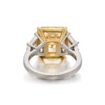 15 Carat Round Brilliant Statement | Fancy Yellow | 14K White Gold | Sunlit Royal Radiance - Image 2