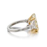 15 Carat Round Brilliant Statement | Fancy Yellow | 14K White Gold | Sunlit Royal Radiance - Image 3