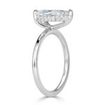 2.8 Carat Pear Diamond Ring | Brilliant White | 14K White Gold | Quiet Power | Signature - Image 2