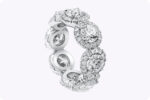 4.62 Carat Round Brilliant Band | Brilliant White | 18K Gold | A Classic Statement - Image 2