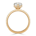 2.5 Carat Pear Diamond Ring | Brilliant White | 14K White Gold | A Classic Statement - Image 4