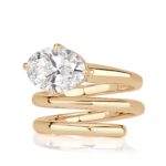 3.01 Carat Oval Statement | Brilliant White | 14K White Gold | A Classic Statement - Image 2