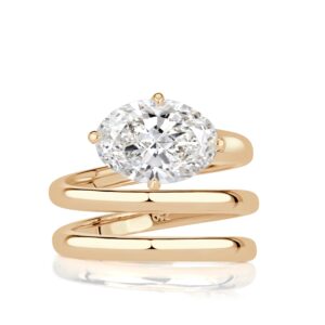 3.01 Carat Oval Statement | Brilliant White | 14K White Gold | A Classic Statement