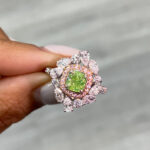 1 Carat Cushion Statement | Fancy Yellow | 14K White Gold | Rare Fancy-Color Splendour