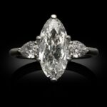 2.12 Carat Marquise Statement | Brilliant White / D color | FL/IF | 14K White Gold