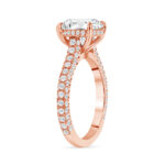 2.5 Carat Round Brilliant Diamond Ring | Brilliant White | 14K Rose Gold | Modern Nobility - Image 3