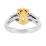 3.04 Carat Radiant Diamond Ring | Fancy Yellow | 14K White Gold | Rare Fancy-Color Splendour