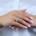 9.94 Carat Emerald Band | 18K Gold | Radiant Elegance | Heirloom