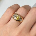 Round Brilliant Statement | Fancy Yellow | 14K White Gold | Colour-Collector’s Treasure - Image 2