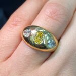 Round Brilliant Statement | Fancy Yellow | 14K White Gold | Colour-Collector’s Treasure