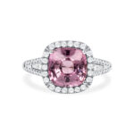 3 Carat Cushion Halo Diamond Ring | Royal Blue Sapphire | 18K Gold | Quiet Power | Heirloom - Image 3