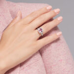 3 Carat Cushion Halo Diamond Ring | Royal Blue Sapphire | 18K Gold | Quiet Power | Heirloom - Image 4