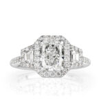 2.5 Carat Radiant Diamond Ring | Brilliant White | 14K White Gold | Everyday Royalty