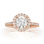 3 Carat Round Brilliant Diamond Ring | Brilliant White | 14K White Gold | Quiet Power