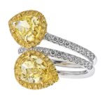 4.01 Carat Pear Diamond Ring | Fancy Yellow | 14K White Gold | Rare Fancy-Color Splendour - Image 2