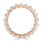 3 Carat Oval Band | Brilliant White | 18K Rose Gold | Everyday Royalty | High Jewellery - Image 3