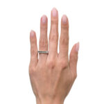 4 Carat Emerald Band | 18K White Gold | Effortless Elegance | Modern Classic - Image 4