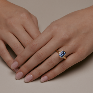 4.04 Carat Emerald-cut Statement | SI | 14K White Gold | Quiet Power