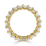 4.14 Carat Radiant Band | Brilliant White | 18K Yellow Gold | Quiet Power | Collector-Grade - Image 3