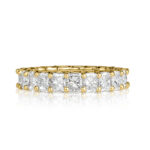 4.14 Carat Radiant Band | Brilliant White | 18K Yellow Gold | Quiet Power | Collector-Grade