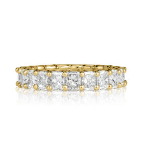 4.14 Carat Radiant Band | Brilliant White | 18K Yellow Gold | Quiet Power | Collector-Grade