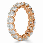 4.41 Carat Oval Band | Brilliant White | 18K Rose Gold | Quiet Power | Modern Classic - Image 2
