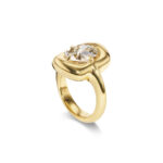 Round Brilliant Statement | Brilliant White | 14K White Gold | Elegant Sparkle | Signature - Image 2