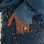 Round Brilliant Statement | Brilliant White | 14K White Gold | Elegant Sparkle | Signature