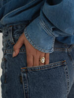 Round Brilliant Statement | Brilliant White | 14K White Gold | Elegant Sparkle | Signature