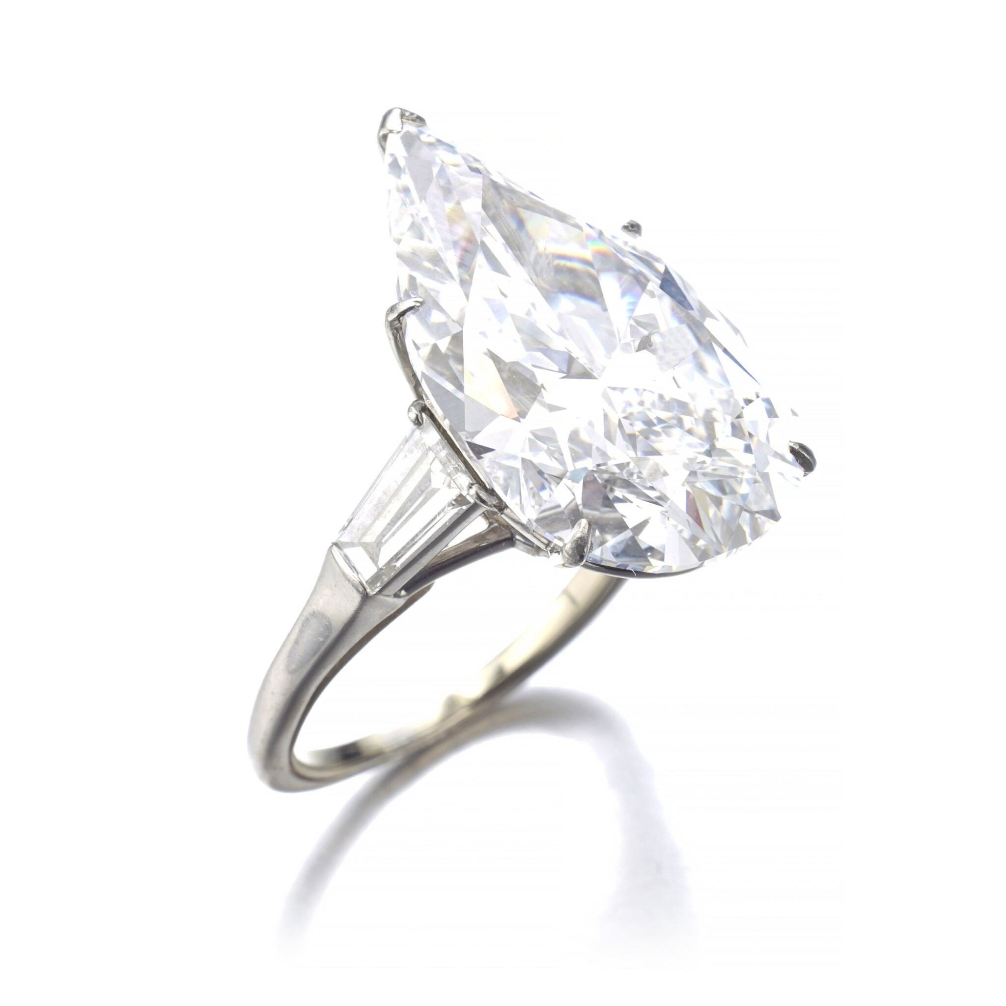 4-5-carat-pear-cut-i-si-86600-front-view-primary.jpg 4.5 Carat Pear Statement | Brilliant White | SI | 14K White Gold | Quiet Power | Signature - Image 1
