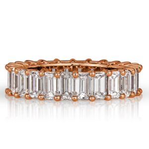 4.5 Carat Emerald Band | 18K Rose Gold | Quiet Power | Collector-Grade