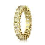4.7 Carat Radiant Band | Fancy Yellow | 14K White Gold | Sunlit Royal Radiance | Heirloom - Image 2