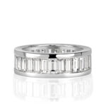 4.97 Carat Round Brilliant Band | Brilliant White | 18K Gold | Effortless Elegance