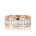 4.97 Carat Round Brilliant Band | Brilliant White | 18K Rose Gold | Everyday Royalty