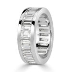 4.97 Carat Round Brilliant Band | Brilliant White | 18K White Gold | Quiet Power - Image 2