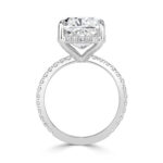 4 Carat Cushion Statement | Brilliant White | 14K White Gold | A Classic Statement - Image 3