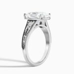 4 Carat Cushion Statement | Type IIa | Brilliant White / D color | FL/IF | 14K White Gold - Image 3